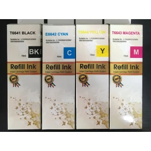 REFIL DE TINTA COMPATÍVEL T664 70ml B/C/Y/M- (UNIDADE)