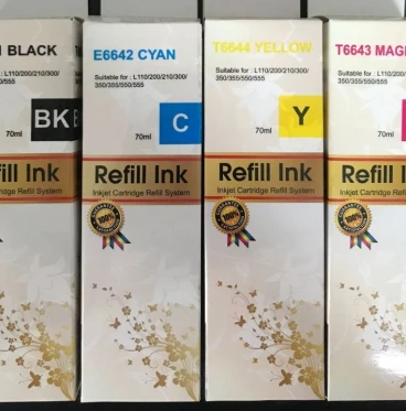 Imagem REFIL DE TINTA COMPATÍVEL T664 70ml B/C/Y/M- (UNIDADE)