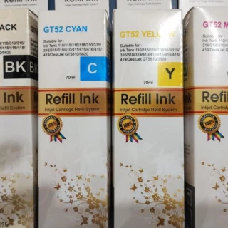 REFIL DE TINTA COMPATÍVEL GT51/52 - Para HP