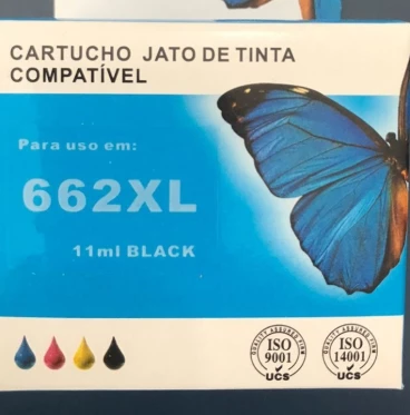 Imagem Cartucho Compatível HP 662XL - Preto